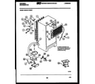 Frigidaire GTN175AH1 system and automatic defrost parts diagram