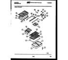 Frigidaire GTN198CH1 shelves and supports diagram