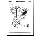 White-Westinghouse GTN198CH1 system and automatic defrost parts diagram