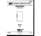Universal/Multiflex (Frigidaire) UG16A  diagram