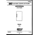 Universal/Multiflex (Frigidaire) UG21B  diagram