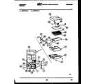 Frigidaire UFPF101LD1 system and automatic defrost parts diagram