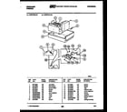 Frigidaire UFPF101LD1 ice maker parts diagram