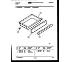 Frigidaire REGS37BNL4 drawer parts diagram
