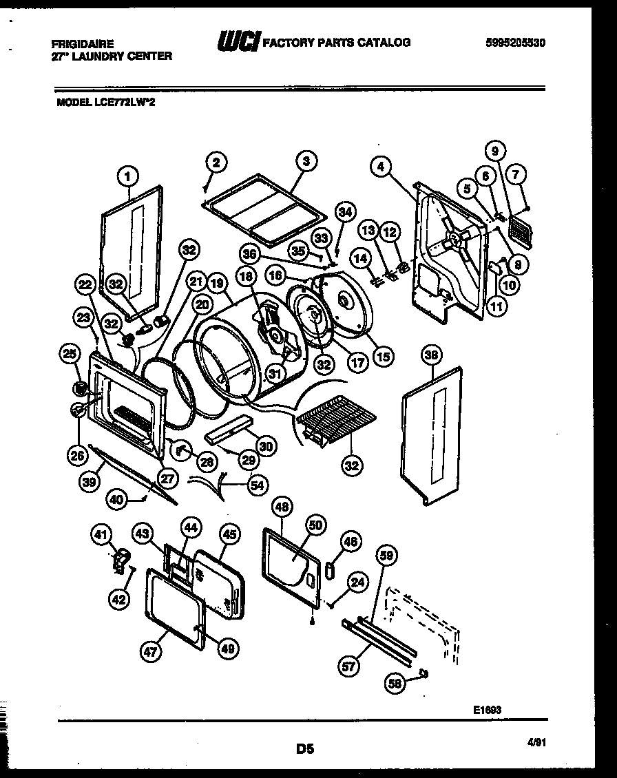 Cabinet and component parts