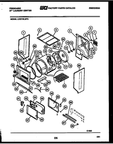 Cabinet and component parts