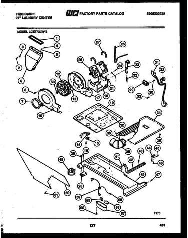 Motor, blower and body assembly