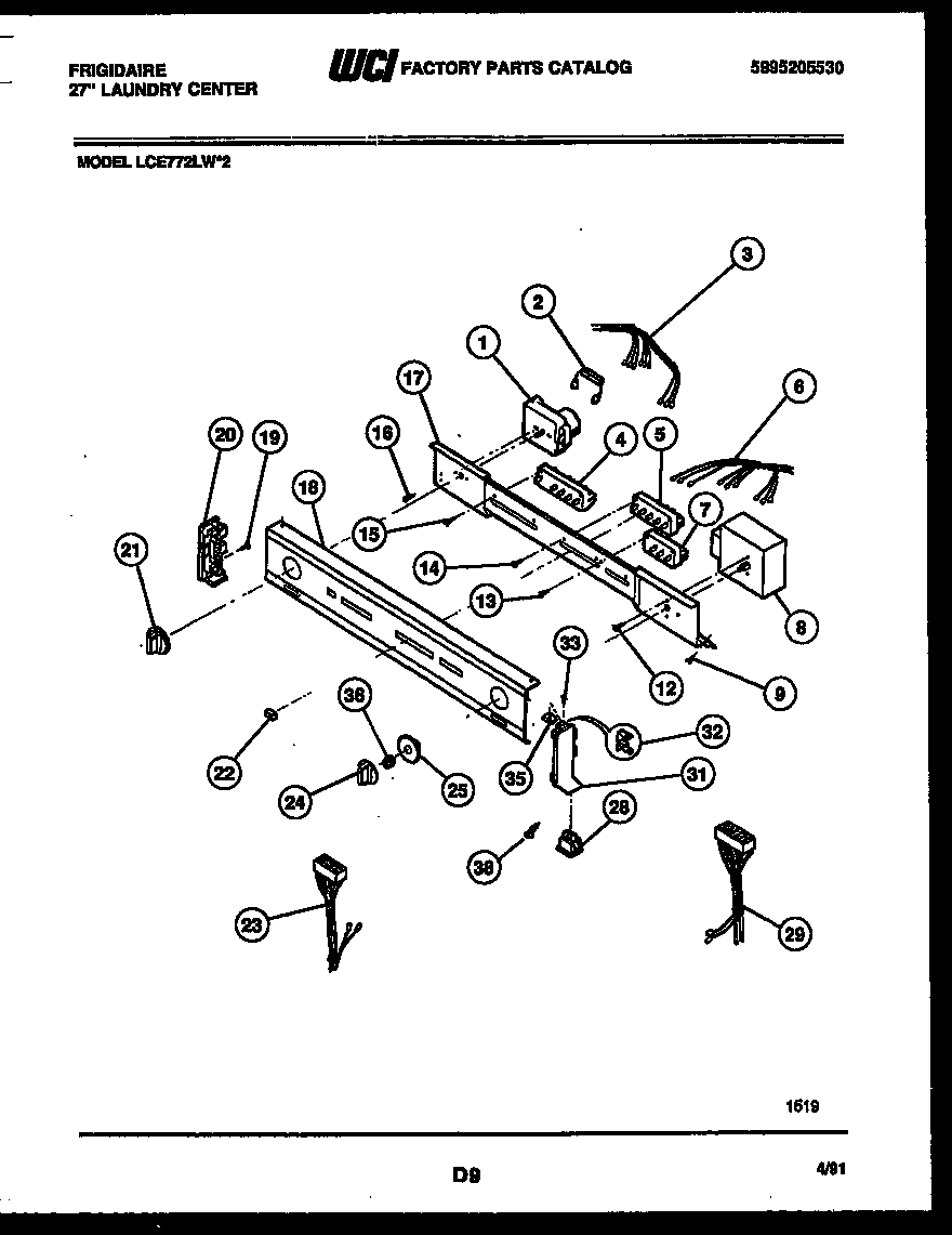 Console and control parts