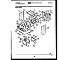 Frigidaire LCE732LW2 cabinet and component parts diagram