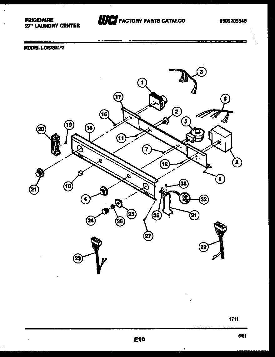 Console and control parts