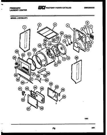 Cabinet and component parts