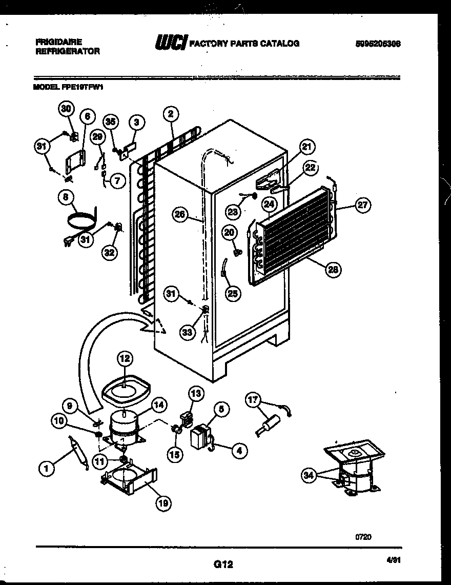 System and automatic defrost parts