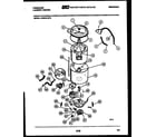 Frigidaire LCG751LW3 tub detail diagram
