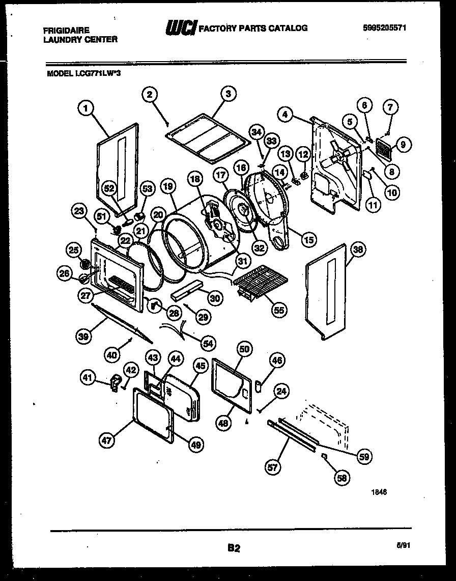 CABINET AND COMPONENT PARTS