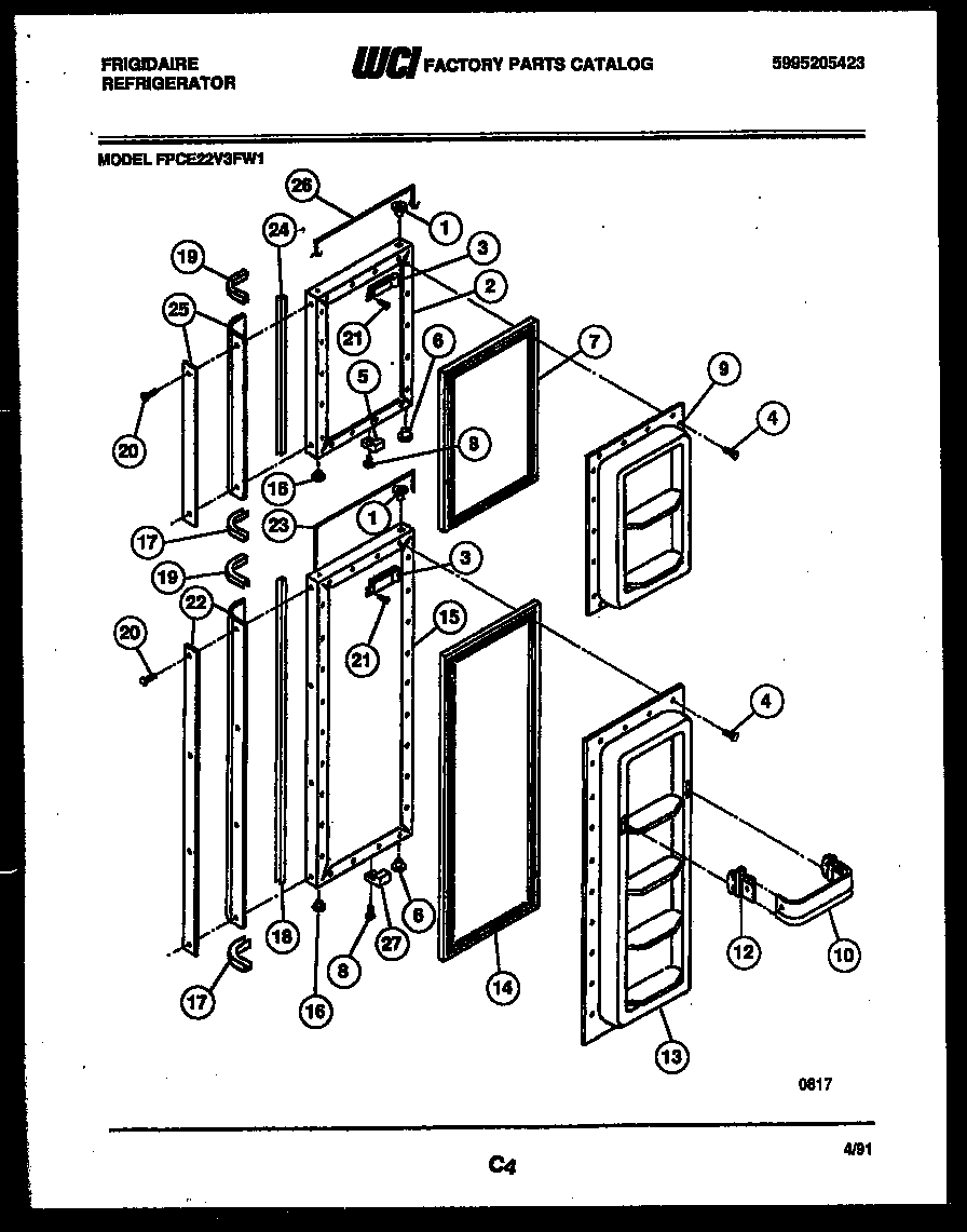 FREEZER DOOR PARTS