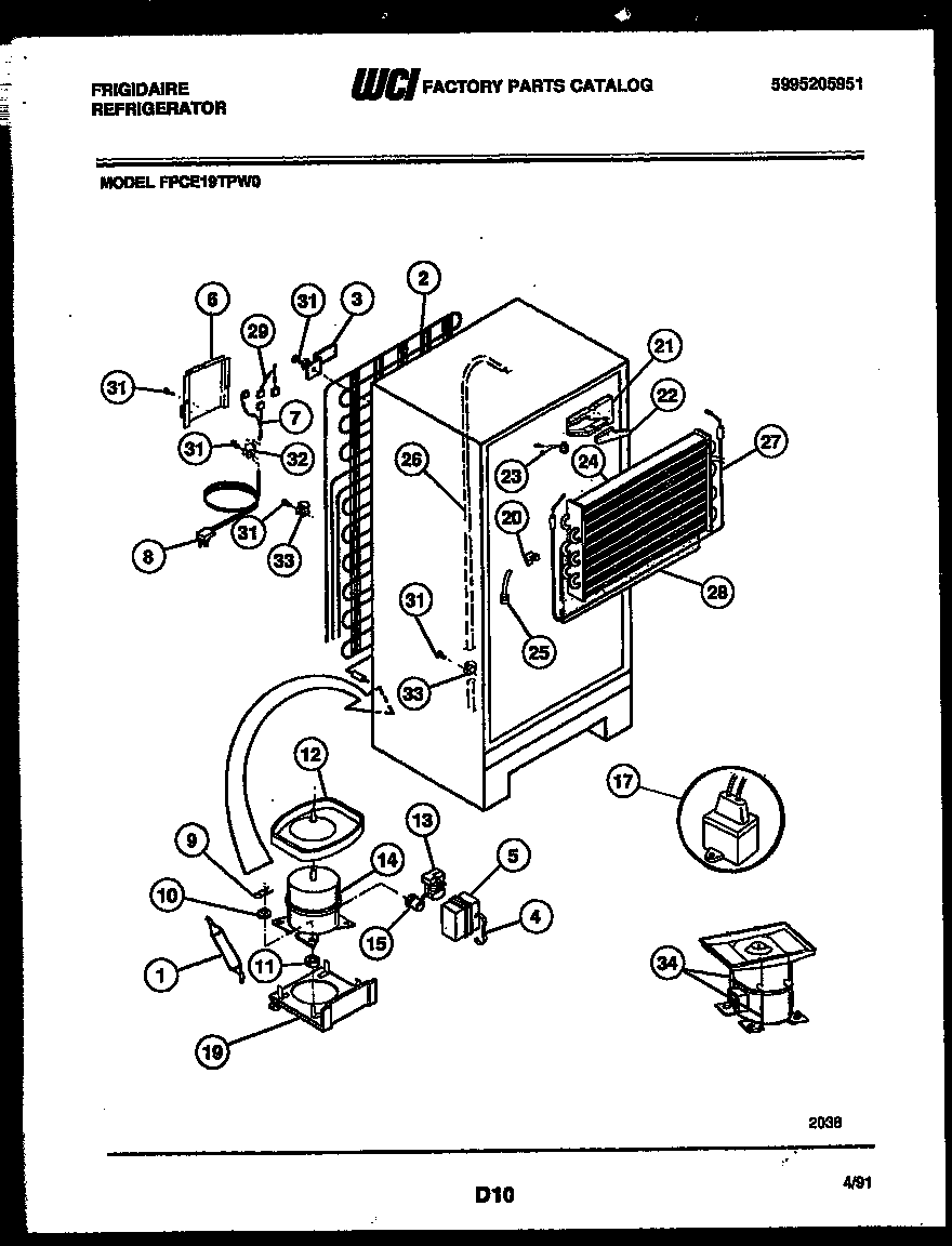 System and automatic defrost parts
