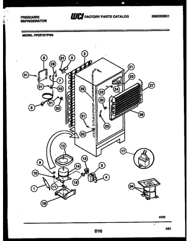 System and automatic defrost parts