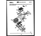 Frigidaire FPDA18TPW0 shelves and supports diagram
