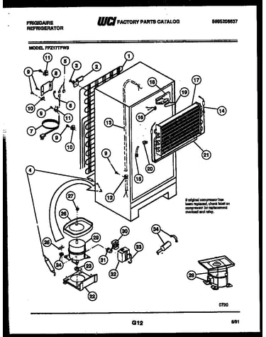 System and automatic defrost parts
