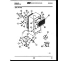 Frigidaire FPI17TPW0 system and automatic defrost parts diagram