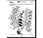 Frigidaire FPCE24VWPW0 shelves and supports diagram