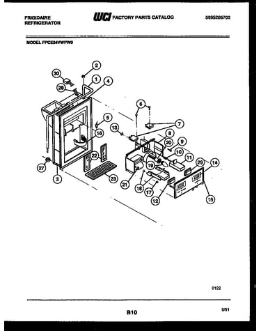 Ice door, dispenser and water tanks