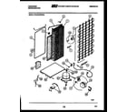 Frigidaire FPCE24VWPW0 system and automatic defrost parts diagram