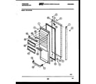 Frigidaire FPCI19VPL0 refrigerator door parts diagram
