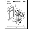 Frigidaire FPE21TPL0 door parts diagram