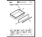 Frigidaire REG38BNL3 drawer parts diagram