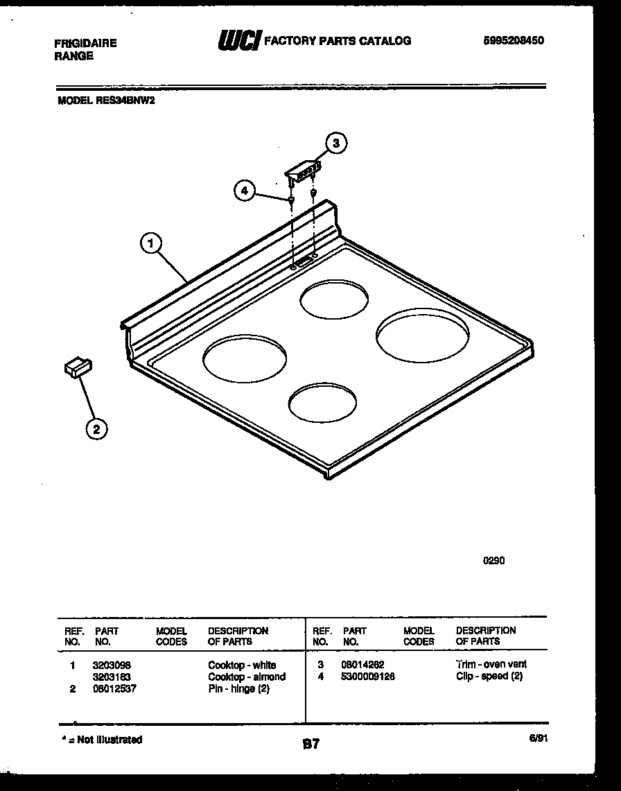 COOKTOP PARTS