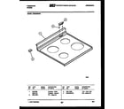 Frigidaire RES34BNW2 cooktop parts diagram