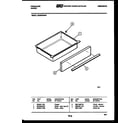 Frigidaire RES34BNW2 drawer parts diagram