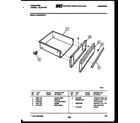 Frigidaire REGC39BNW2 drawer parts diagram