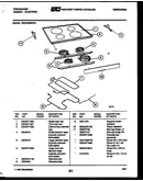 Cooktop and broiler parts
