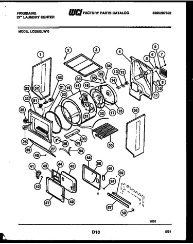 Cabinet and component parts