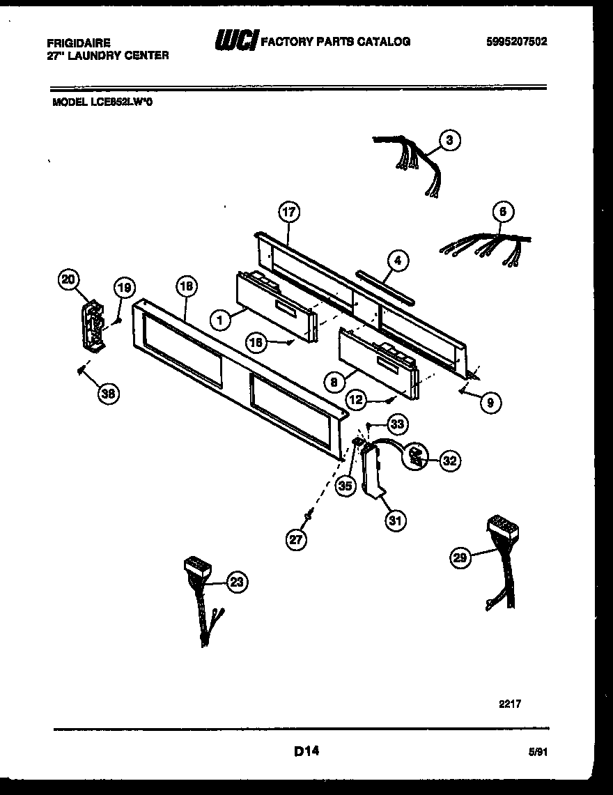 Console and control parts