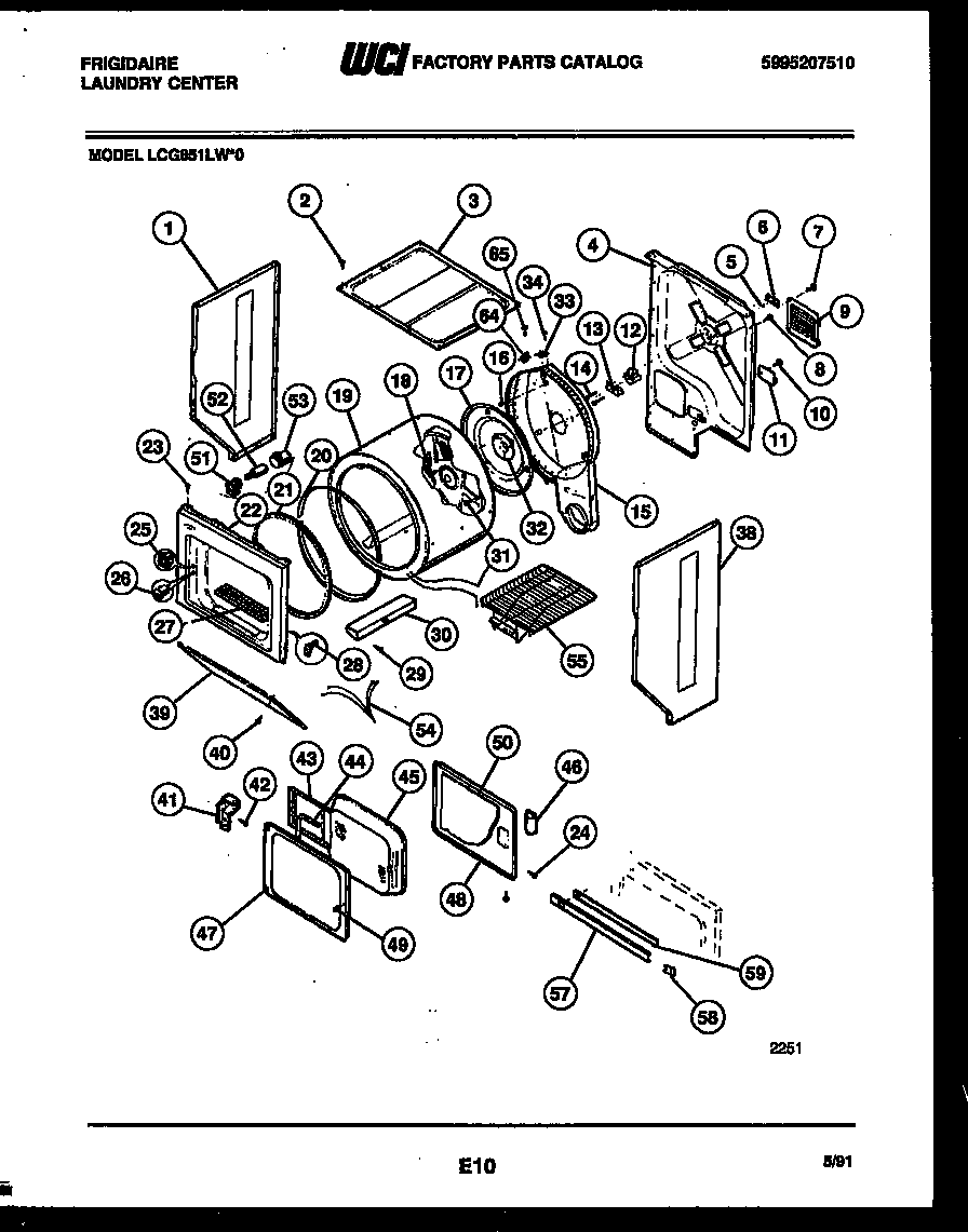 CABINET AND COMPONENT PARTS