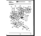 Frigidaire LCG851LW0 cabinet and component parts diagram