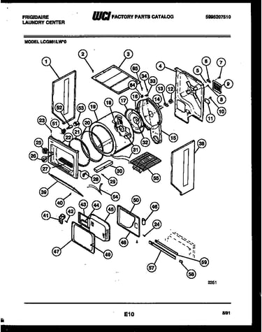 Cabinet and component parts
