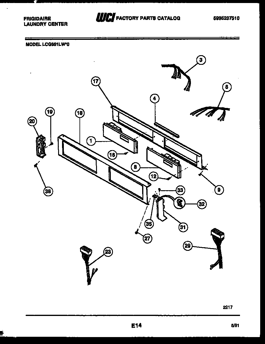 Console and control parts