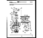 Frigidaire DW3200PW1 motor pump parts diagram