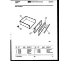 Frigidaire GPG35BPM1 drawer parts diagram