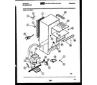 Frigidaire ATC130WKH1 system and automatic defrost parts diagram
