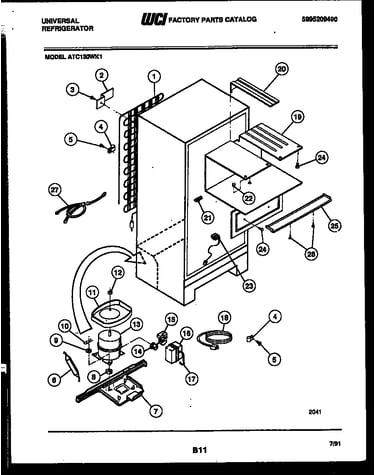 System and automatic defrost parts
