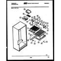 Frigidaire FPE21TFF2 shelves and supports diagram