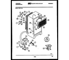 Frigidaire FPE21TFW2 system and automatic defrost parts diagram