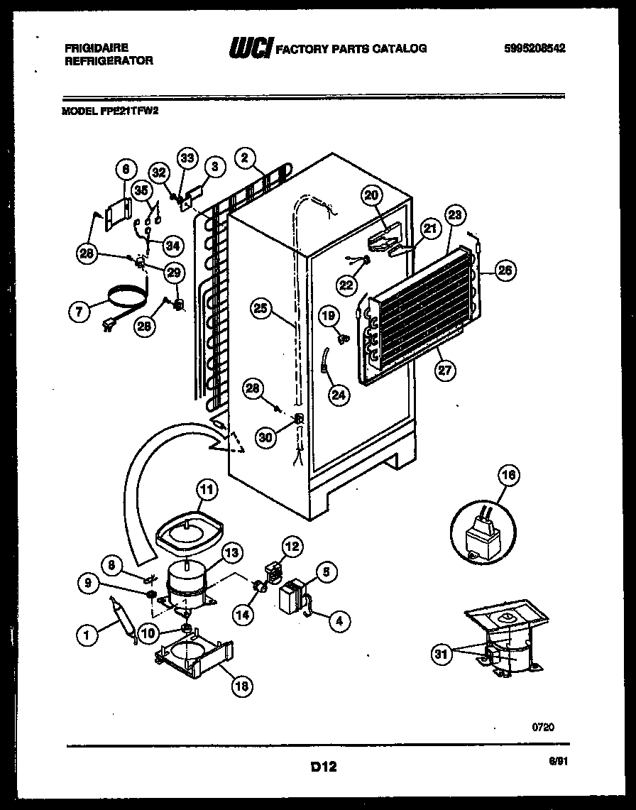 System and automatic defrost parts