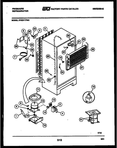 System and automatic defrost parts
