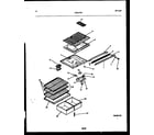 Frigidaire FPD17TPH0 shelves and supports diagram